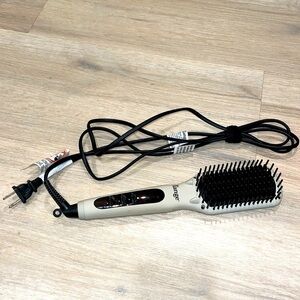 L’ange le vite ceramic straightening brush in stone grey black